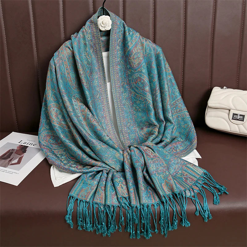 Meadow Cashmere Paisley Scarf