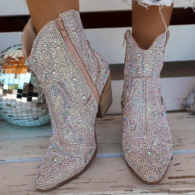 Amoura Bedazzled Cowgirl Boots