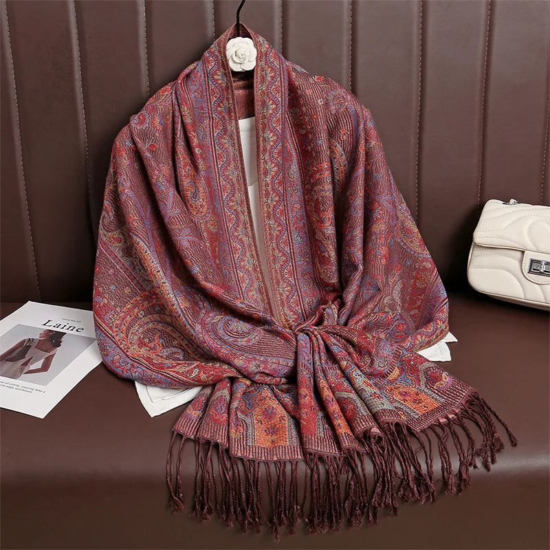Meadow Cashmere Paisley Scarf