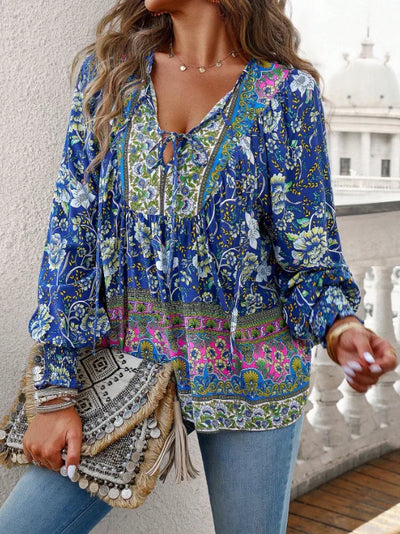 Coral Boho Blouse