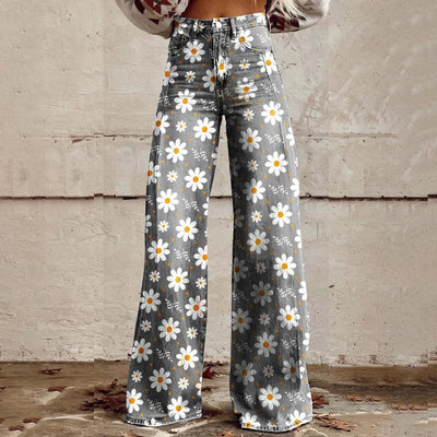 Blossom Wide Leg Flare Jeans