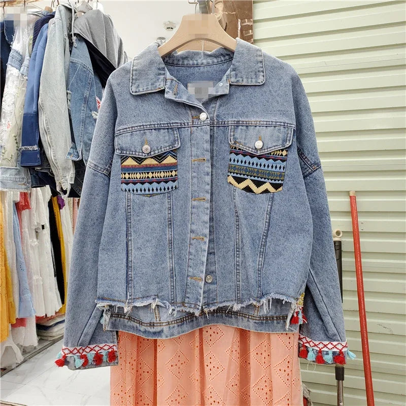 Sunset Sage Denim Jacket