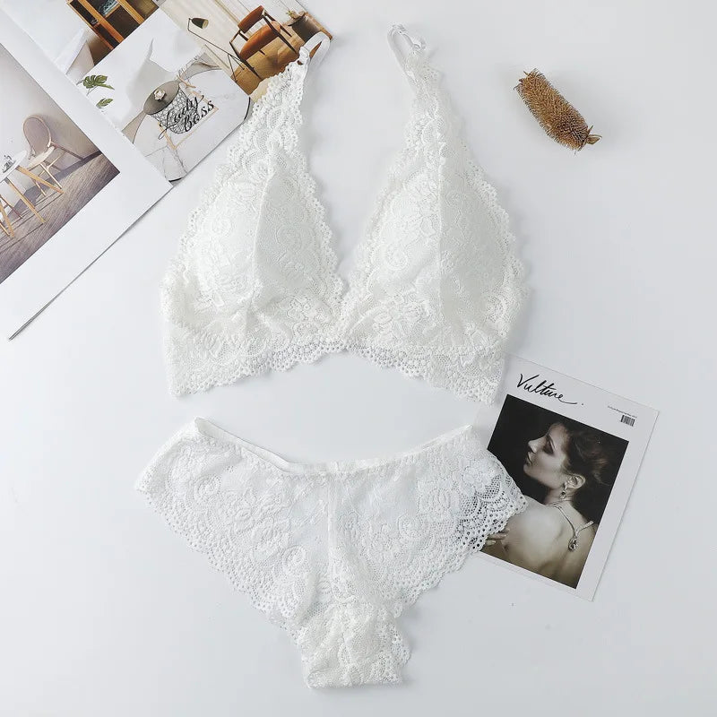 Paris Lace Bra And Underwear Set