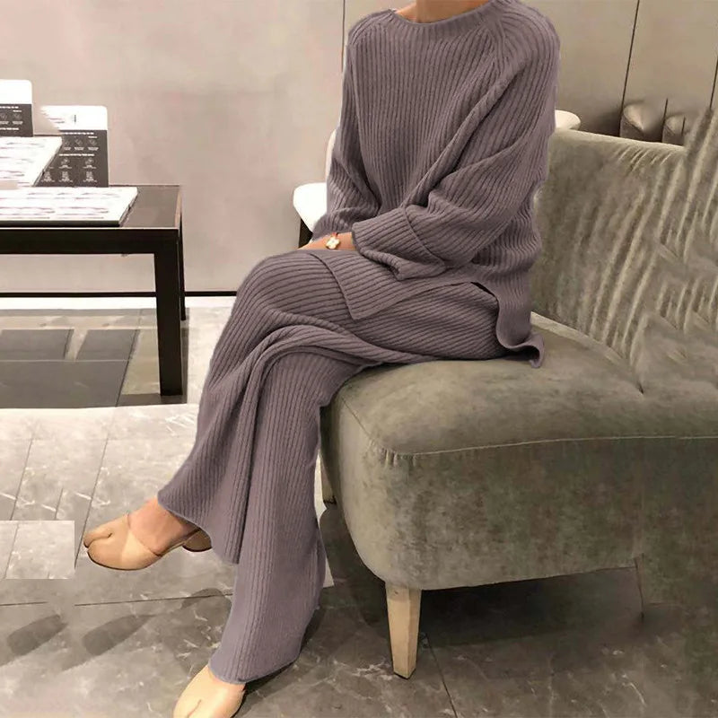 Lorielle Knitted Sweater Set