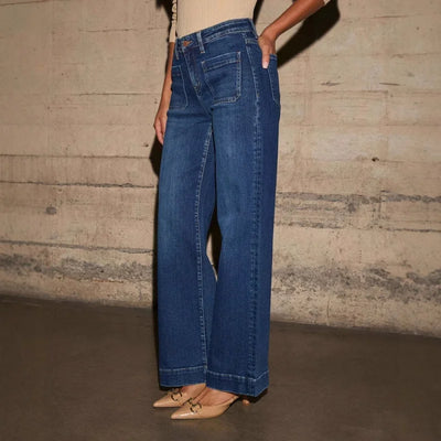 Tajah Wide Leg Denim Pants
