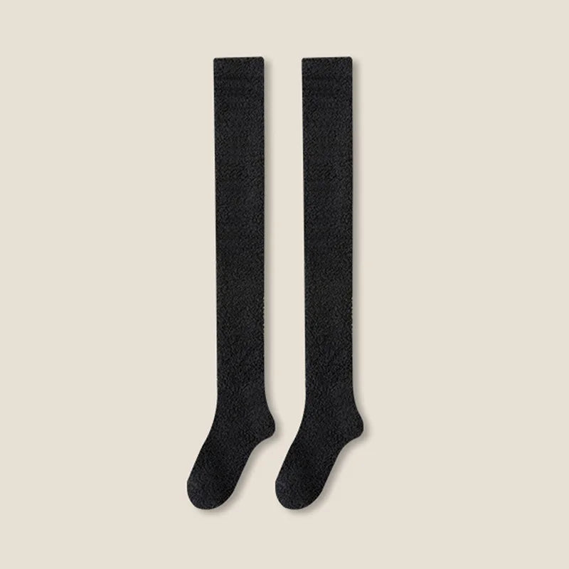 Knee-High Women's Fuzzy Socks