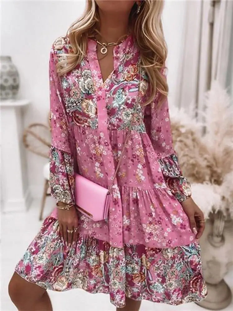 Mirabelle Floral Print Dress
