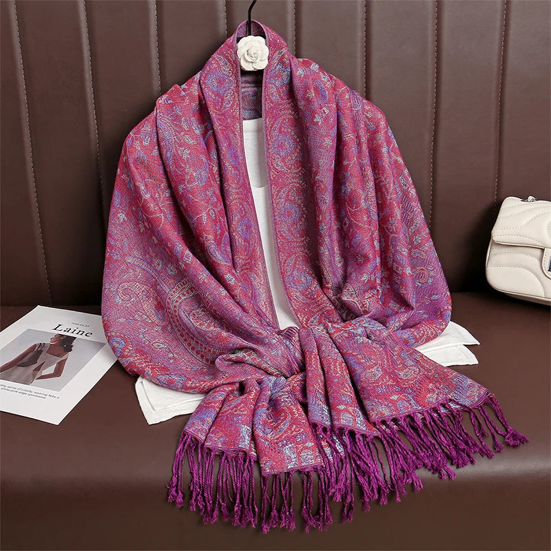 Meadow Cashmere Paisley Scarf