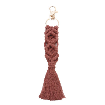 Boho Style Macrame Braided Keychain