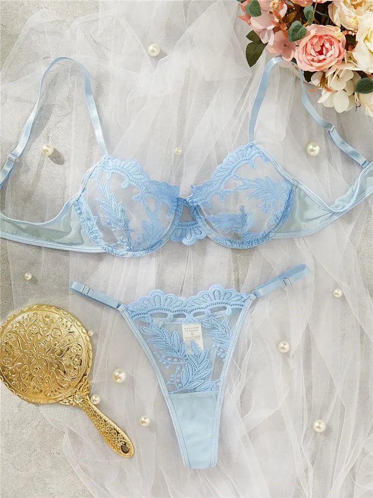 Coral Crush 2 Piece Bra & Underwear Set