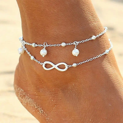 Sunseeker Silver Ankle Bracelets