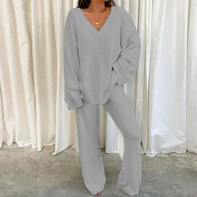 2 Piece V Neck Lounge Set