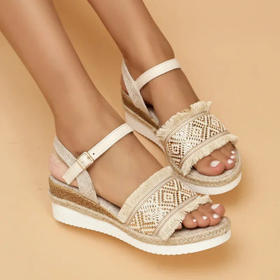 Fern Strap-On Wedges