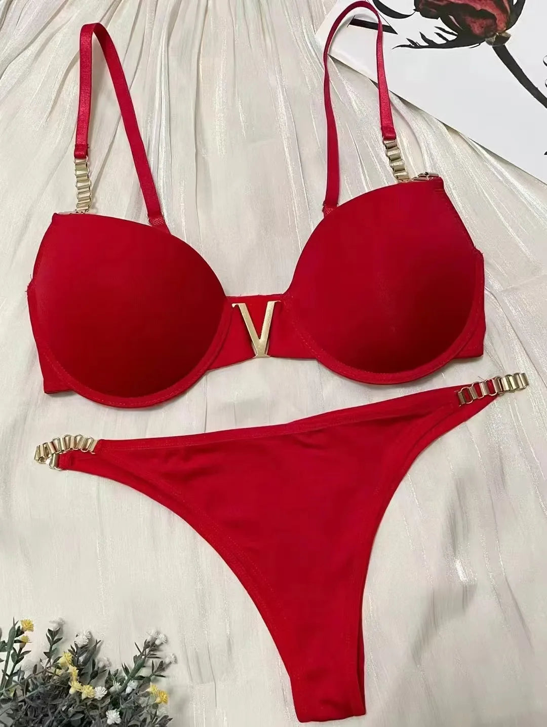 Golden Aura Bra & Underwear Set