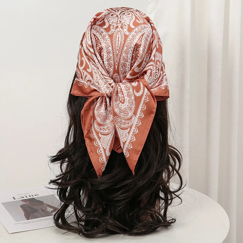 Orea Flow Silk Head Scarf