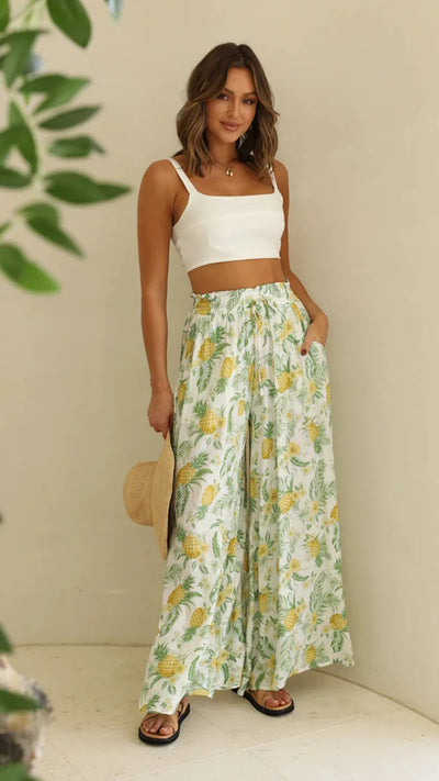 Caresse Wide Leg Boho Pants