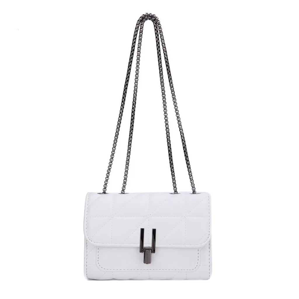 Orchid Quilted Crossbody Purse
