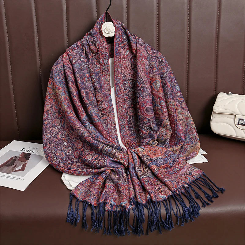 Meadow Cashmere Paisley Scarf