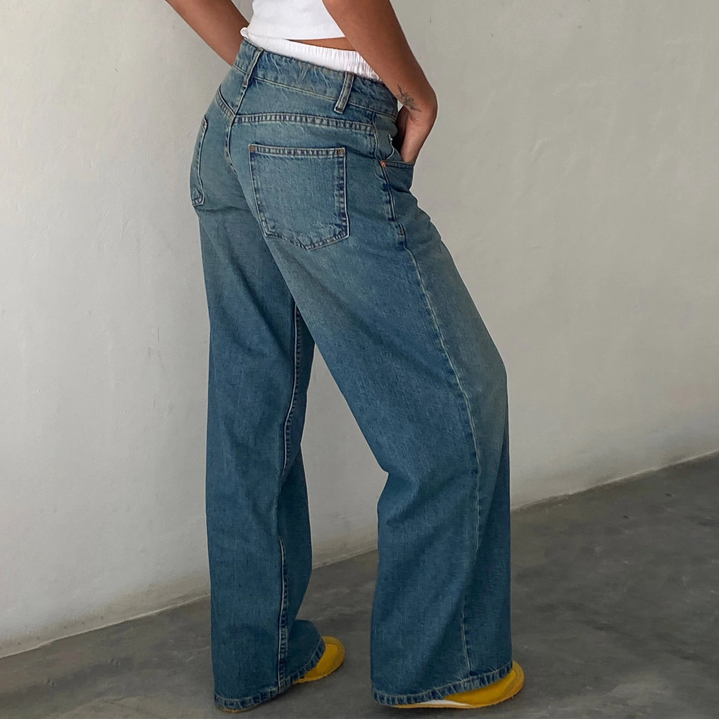 Elowen Boyfriend Wide Leg Jeans
