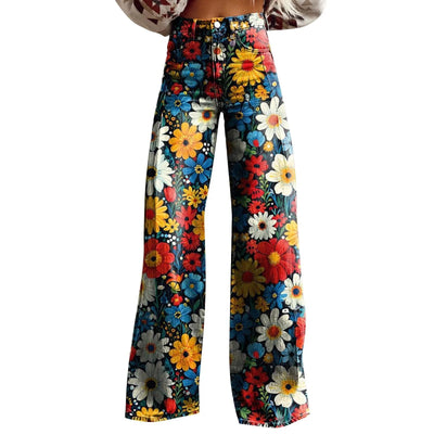 Blossom Wide Leg Flare Jeans