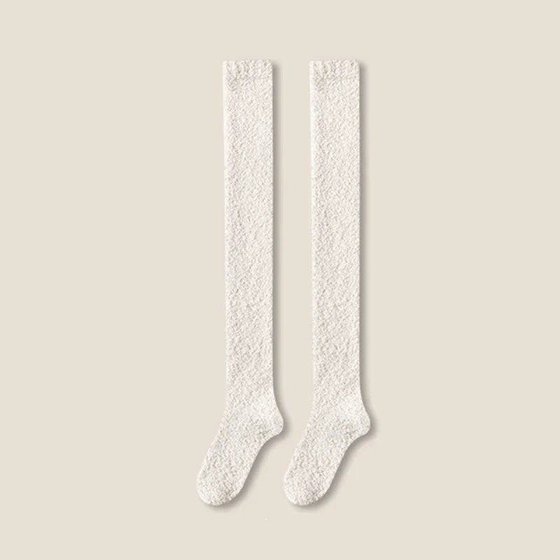 Knee-High Women's Fuzzy Socks