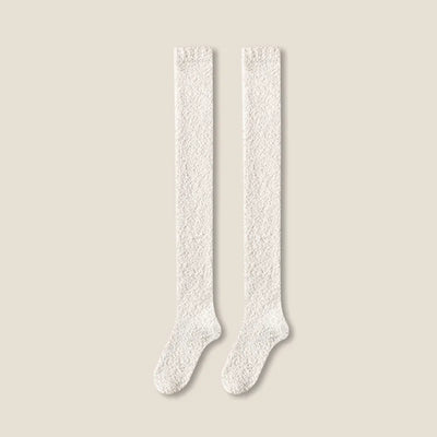Knee-High Women's Fuzzy Socks