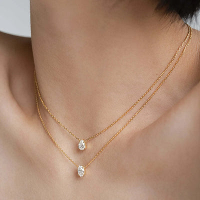 Multilayer Zircon Necklace