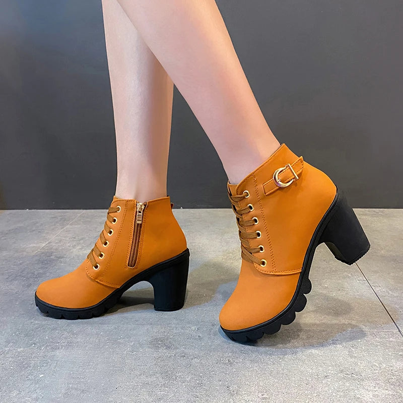 Amoura Zip Up Heels