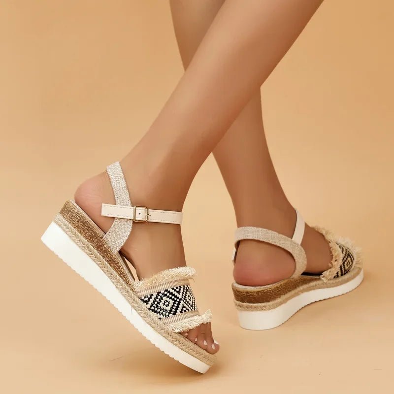Fern Strap-On Wedges