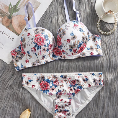 Ivara Floral Bra & Underwear Set