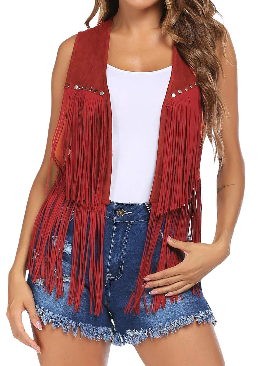 Cassia Fringe Vest
