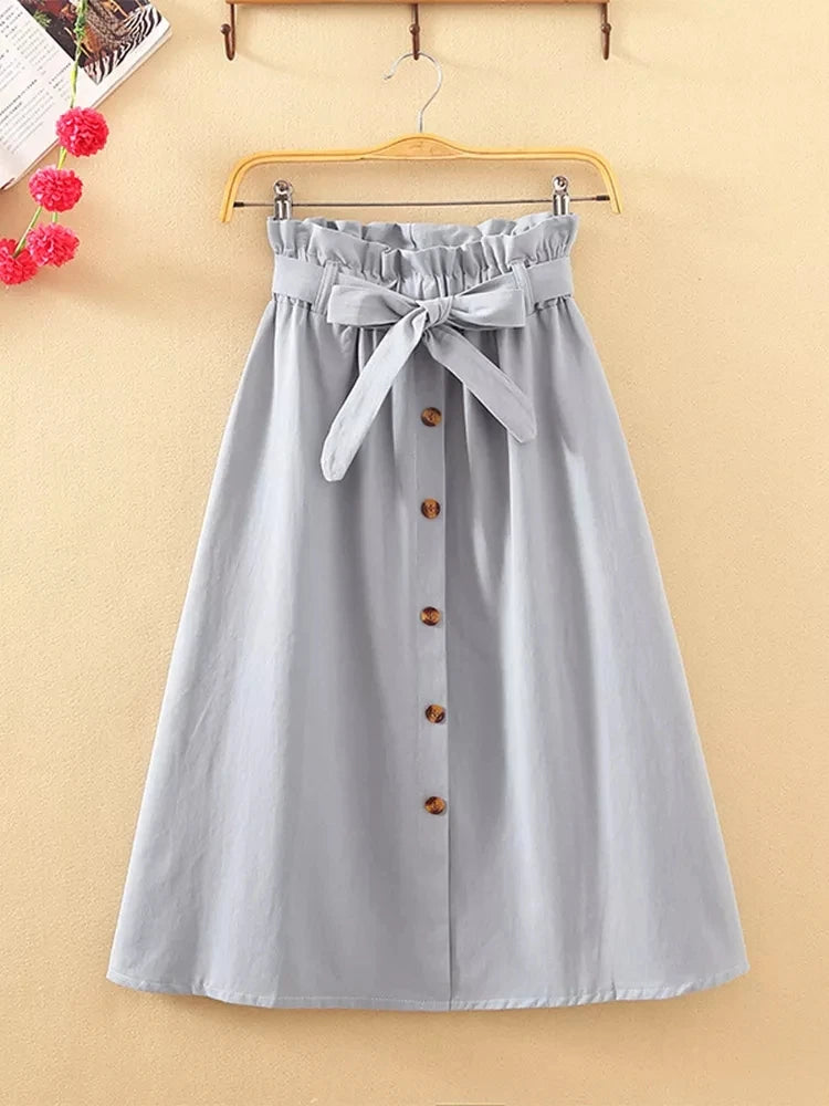 Arven Button Skirt